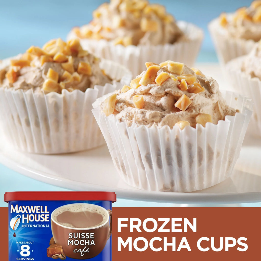 Caffeine-Free Suisse Mocha Instant Coffee, 8 Servings, Pack of 2 F456872