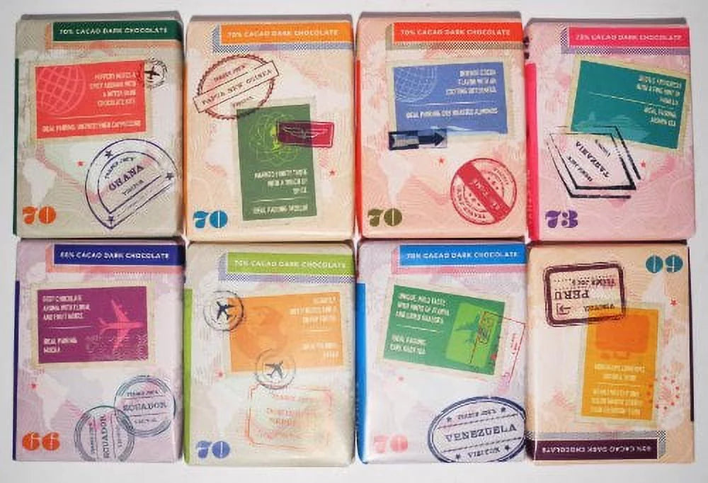 Chocolate Passport Single Origin 8 x 45g Bars Y49737