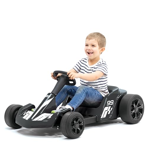 12V Battery Powered Ride-On Go Kart, Black A981865
