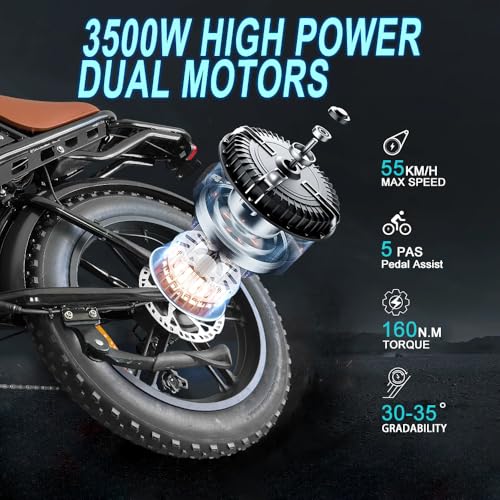Electric Bike for Adults, 1500W Motor, 30 MPH, Fat Tire, 20 Inch V69186