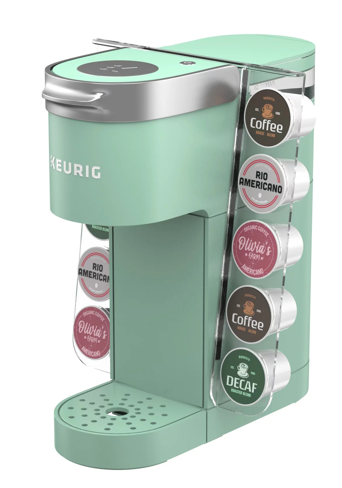 K Cup Holder for Keurig Mini, Acrylic Coffee Pod Storage Organizer U6843