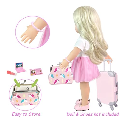 18 Inch Doll Clothes and Accessories Travel Play Set A2514