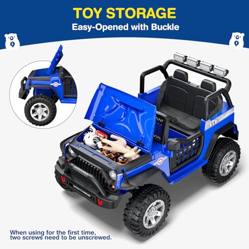 12V Kids Electric Ride On Car with Remote Control, 4-Wheel Suspension, Bluetooth Speaker P8629