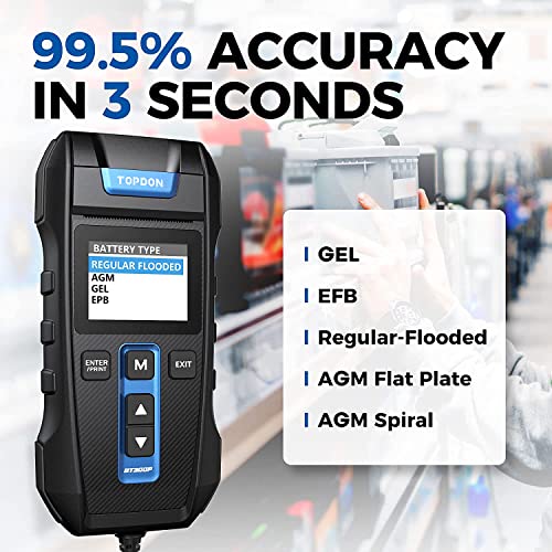 Car Battery Tester 12V 24V 100-2000CCA with Printer Y343474