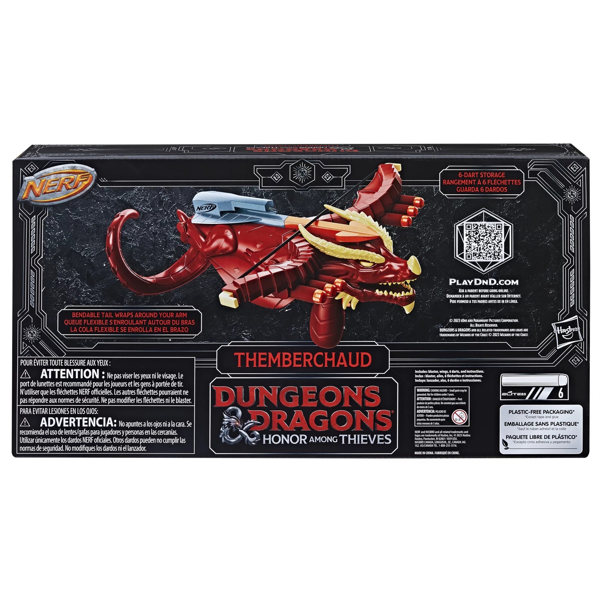 Dungeons & Dragons Themberchaud Blaster with 6 Elite Darts F398954