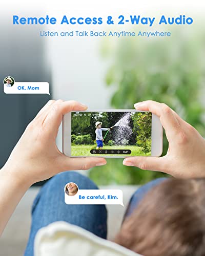 Wireless Outdoor Security Camera, 3MP Pan Tilt 360° with Color Night Vision G68136