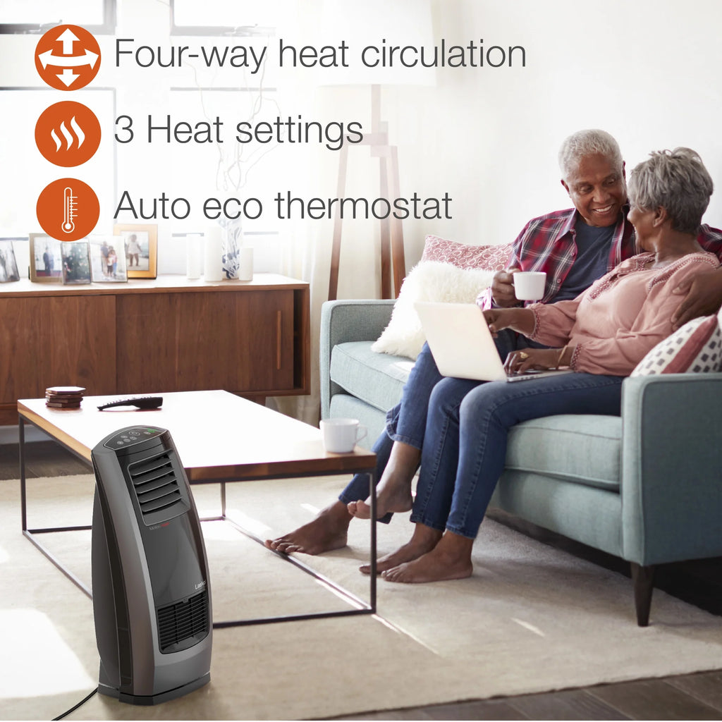 Ceramic Room Heater with Remote, 1500W L7192