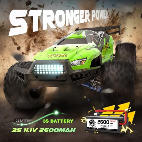 RC Car 1:8 Scale, 4WD Off-Road Monster Truck with Waterproof Design J331