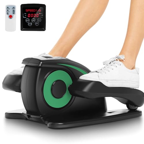 Under Desk Elliptical Machine - Quiet Pedal Exerciser for Seniors, Office & Home N263