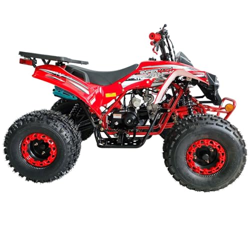 125cc ATV Quad with Reverse, Double Headlights, 19/18 Inch Tires, Green B155511