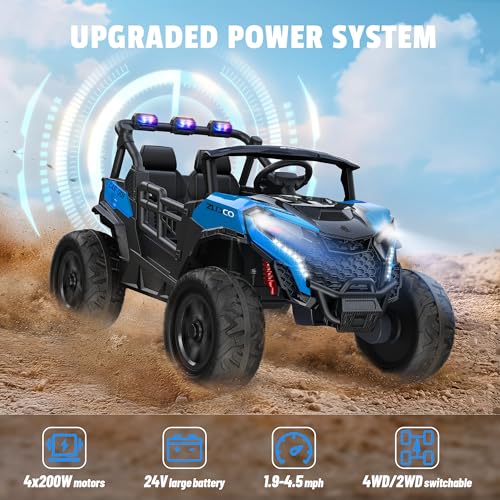 24V 2 Seater Ride on Car Truck, 4WD, Remote Control, Pink P334
