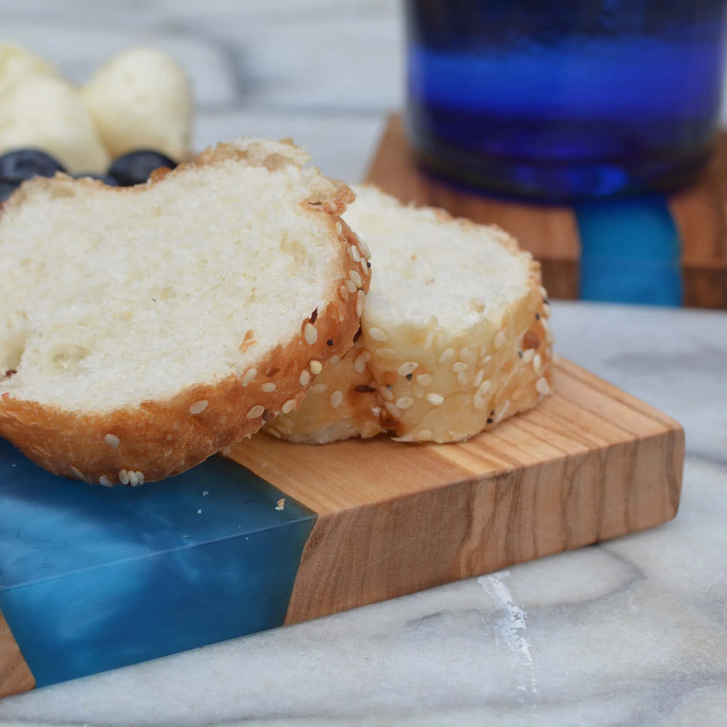 Blue Resin River Cheese Board Serving Tray O770