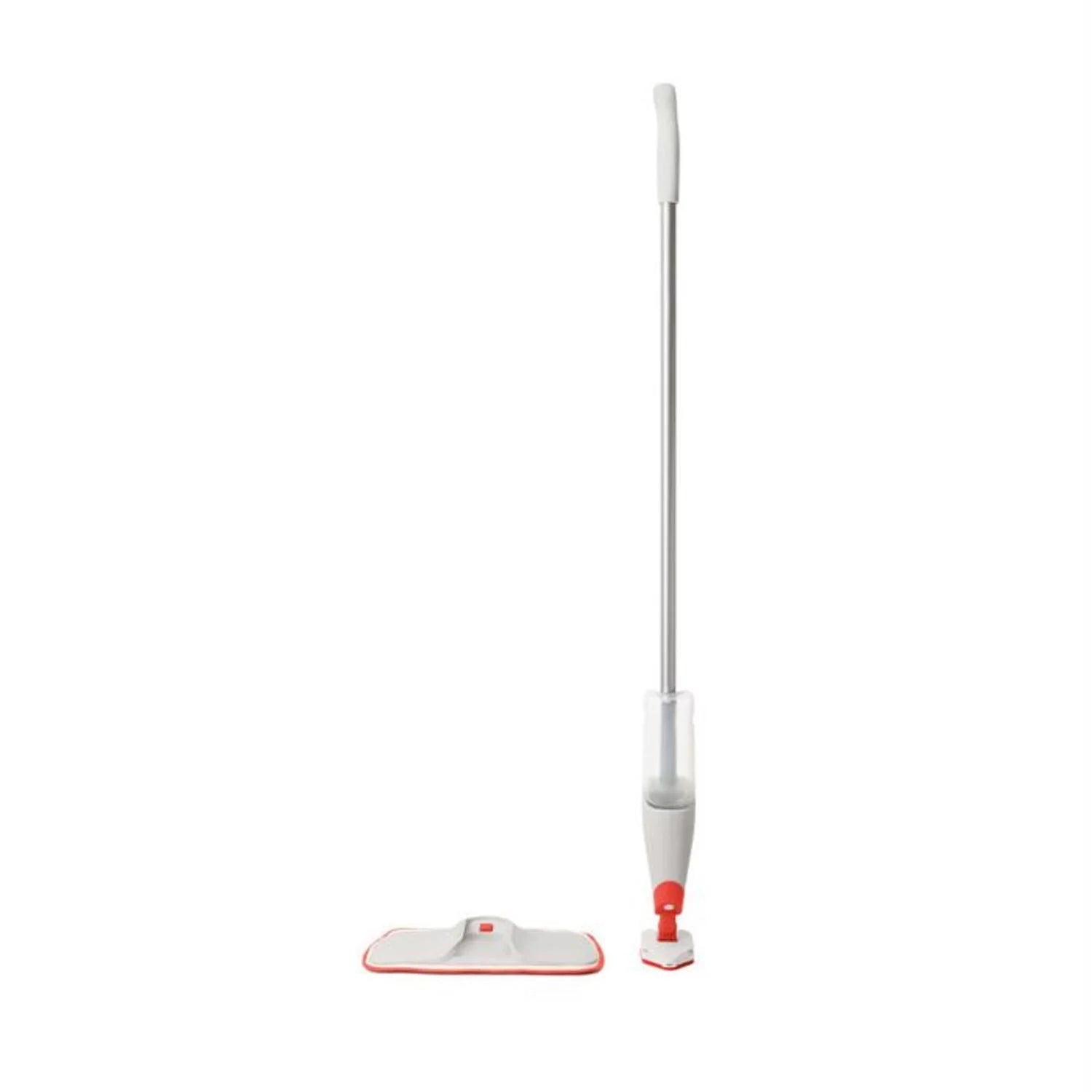 Refillable Wet Floor Spray Mop with Slide Out Scrubber P9063
