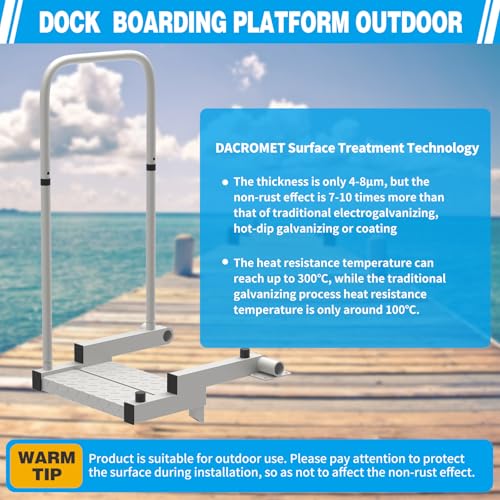 Boat Boarding Platform and Dock Extension Step Up & Down Fixed P430