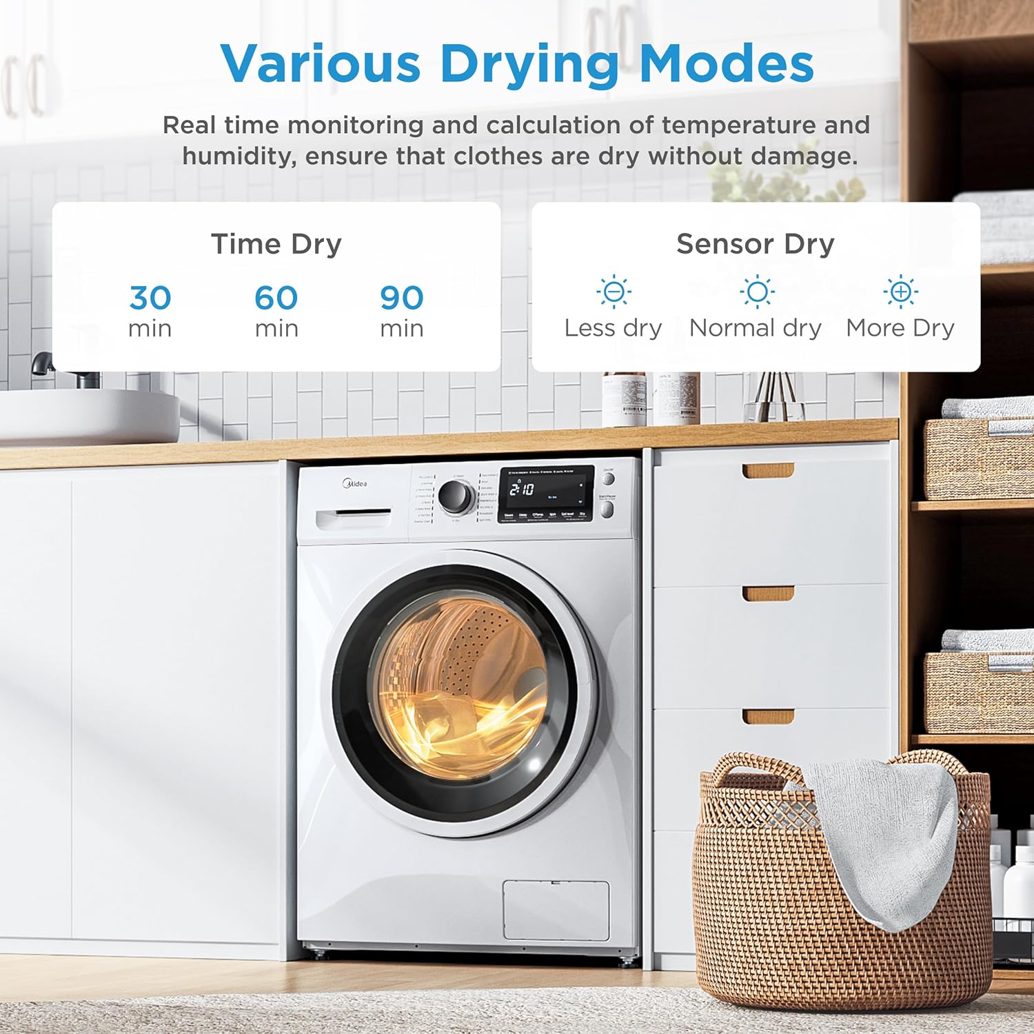 24 Inch Washer and Dryer Combo, Ventless, 2.7 cu.ft, Front Load L574516