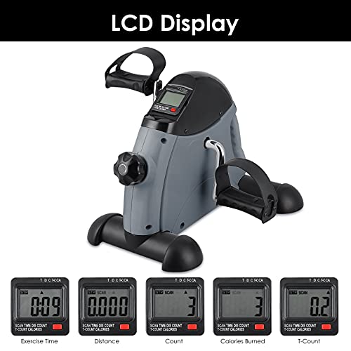 Under Desk Bike Pedal Exerciser with LCD Display A386994