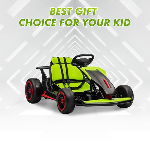 Electric Drift Kart with Adjustable Seat, 24V Ride On Toy for Kids G7951