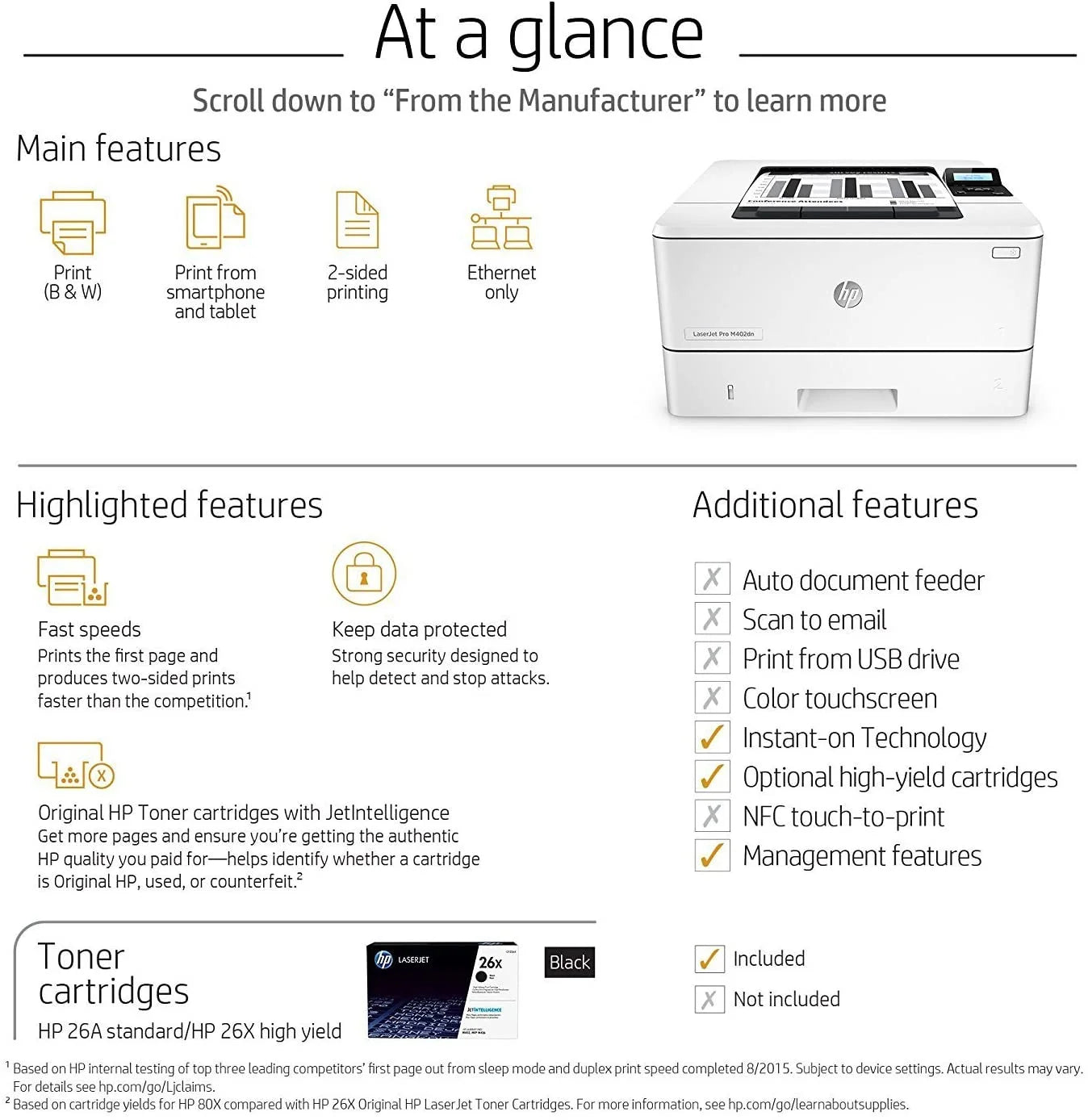 Laser Printer with Ethernet and Double-Sided Printing G148