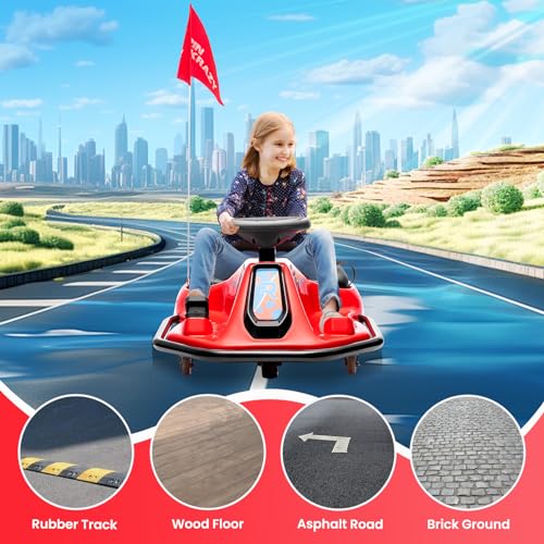 24V Electric Go Kart Drifting Car with 360° Rotation N6384