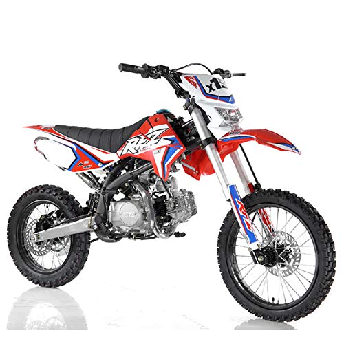 125cc Gas Dirt Pitbike with Headlight, Black X589006