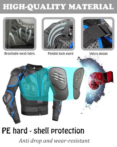 Kids Motorcycle Jacket with Chest Back Elbow Protection A980
