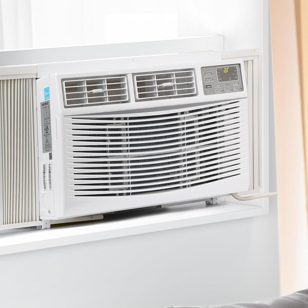 Window Air Conditioner, 8000 BTU, Remote Control, Cools 350 Sq.Ft J31528