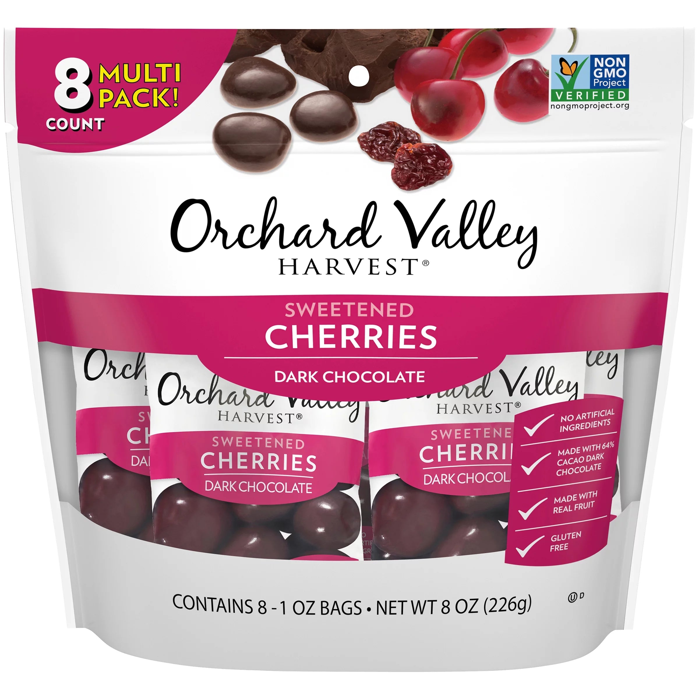 Dark Chocolate Cherries, 1 oz, Non-GMO F7955