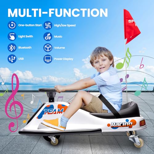 24V Electric Go Kart Drifting Car with 360° Rotation N6384