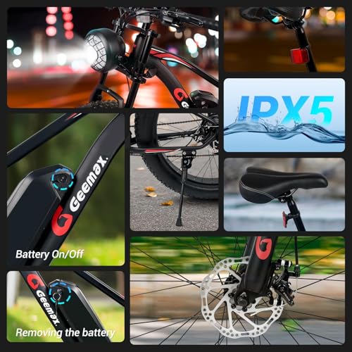 Electric Bike for Adults, 26" Fat Tire, 500W, 25 MPH H61396