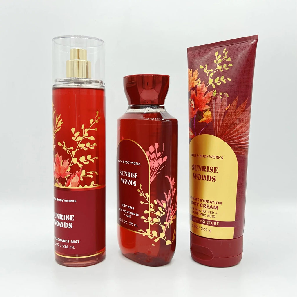 Sunrise Woods Fragrance Mist, Body Wash and Body Cream Set H685175