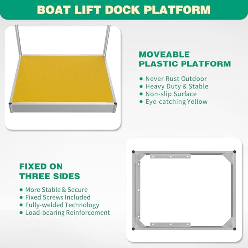 Foldable Dock Boarding Platform with Handrail H7785