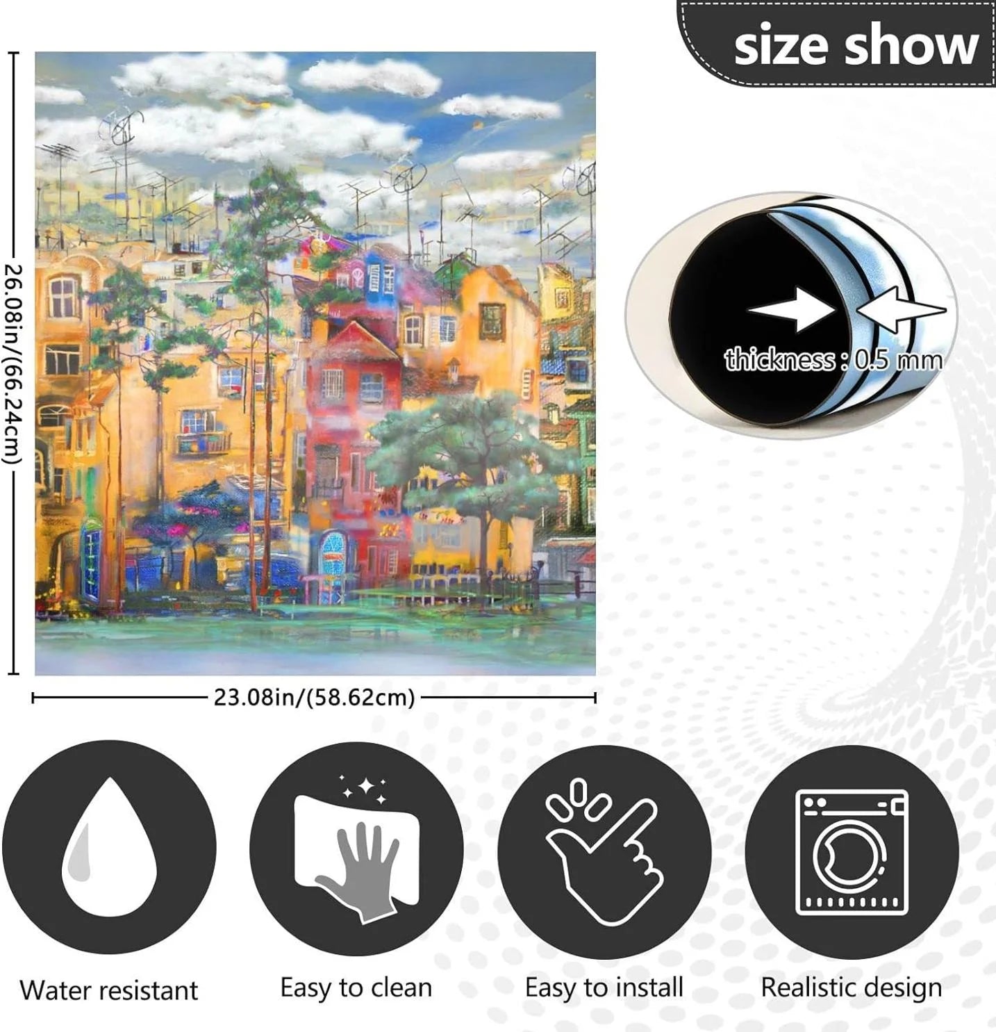 Dishwasher Magnet Cover for Kitchen Appliance Decor N4275