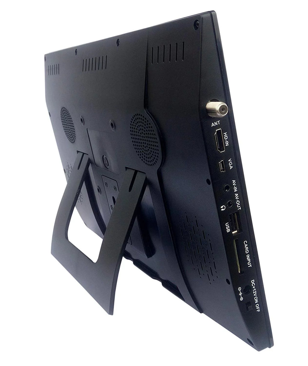 14" Portable Battery Powered LCD HD TV with HDMI, USB, RCA, and SD Card Inputs K740