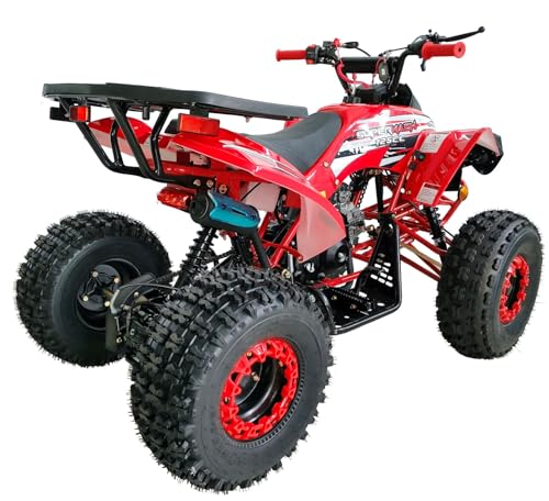 125cc ATV Quad with Reverse, Double Headlights, 19/18 Inch Tires, Green B155511