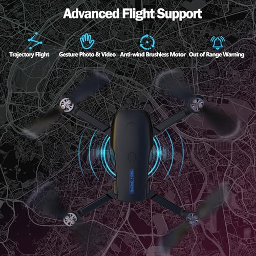 Drone with 4K Camera for Adults, Foldable FPV Quadcopter, 26 Mins Flight Time G1529