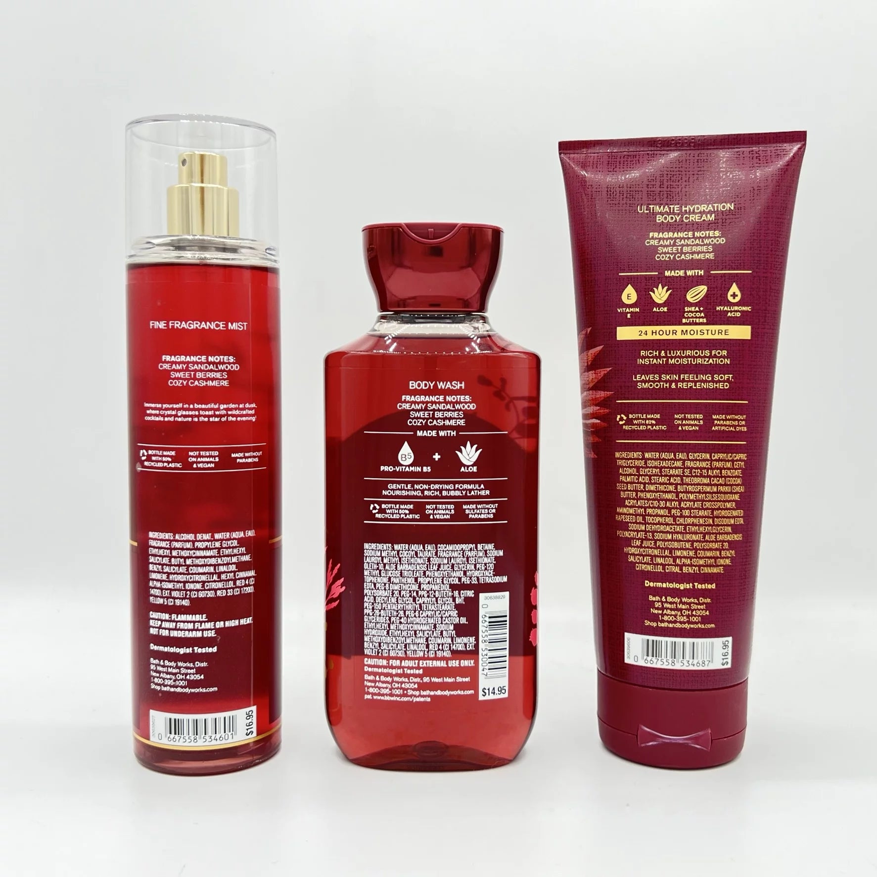 Sunrise Woods Fragrance Mist, Body Wash and Body Cream Set H685175