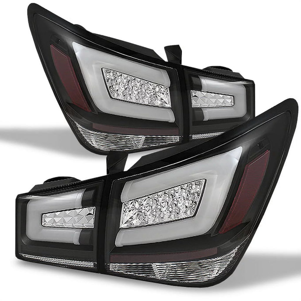 For 10-15 Chevy Cruze 16 Limited J300 Black Bezel LED Tail Lights 4pcs Set D39222
