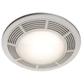 Broan-Nutone  750  Round Fan and Light Combo for Bathroom and Home, White Grille with Glass Lens, 100-Watts, 3.5 Sones, 100 CFM
