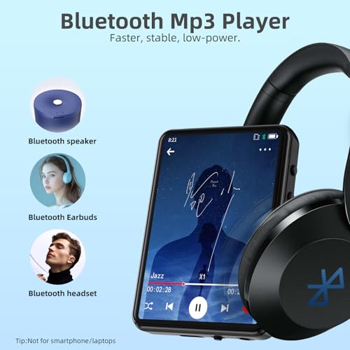 Portable MP3 Player with Bluetooth, Touch Screen, FM Radio, SD Card Slot B4949