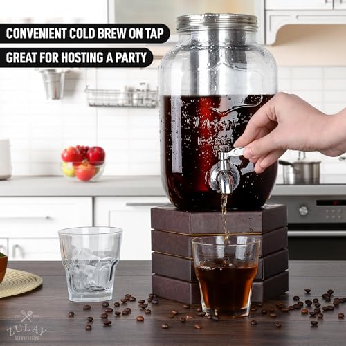 1 Gallon Cold Brew Coffee Maker with Stainless Steel Infuser R33551