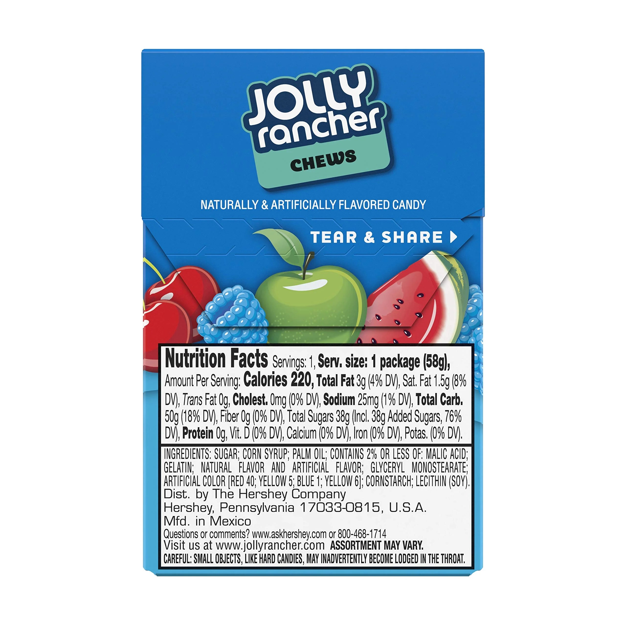 Assorted Fruit Flavored Chewy Candy, 2.06 oz (12 Count) C610