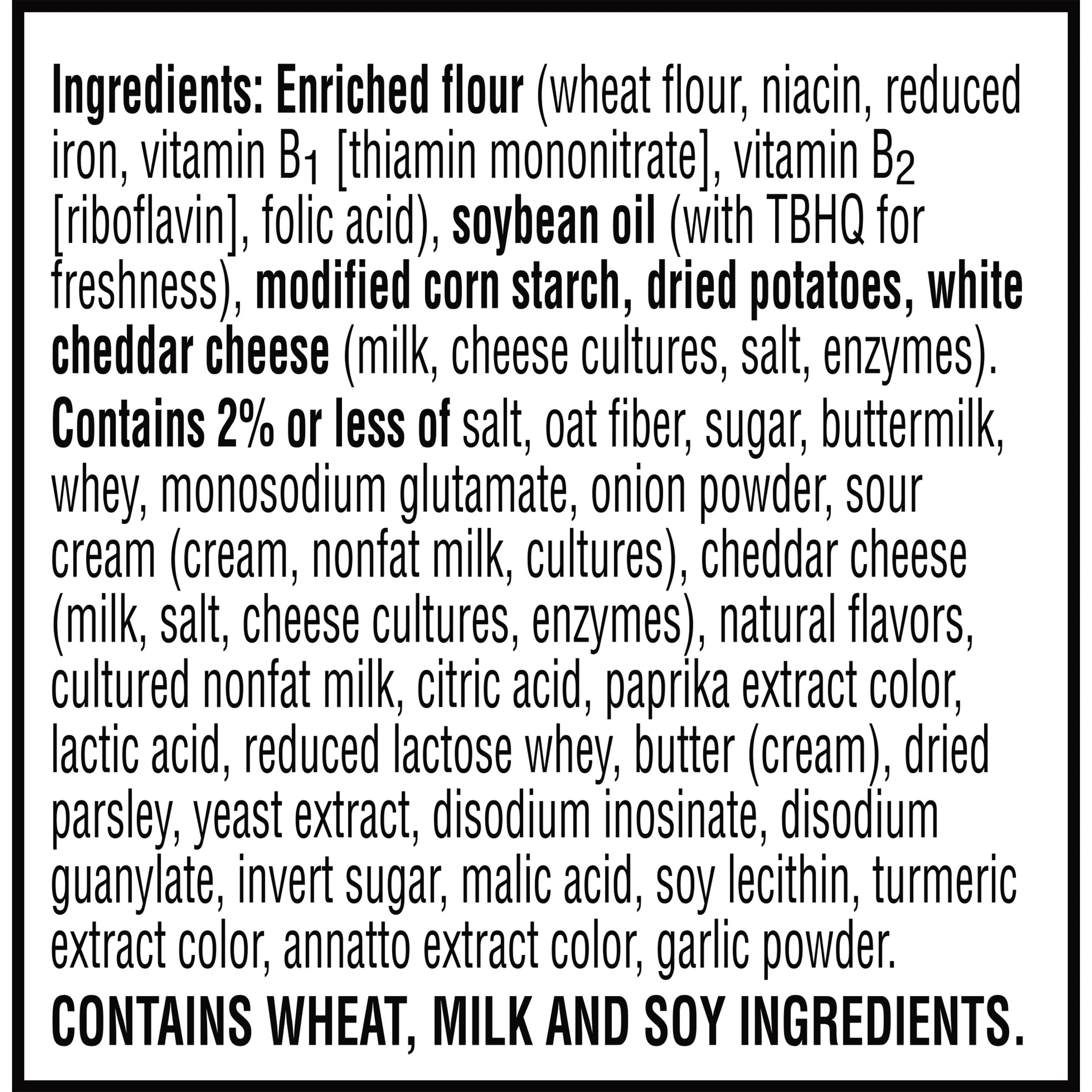 Cheddar Sour Cream Onion Cheese Cracker Chips, 9 oz, 12 Count D5242