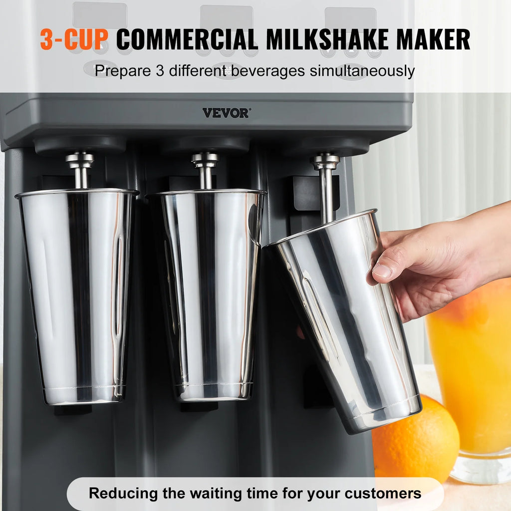 Milkshake Maker Stainless Steel Electric Blender with LED U640459
