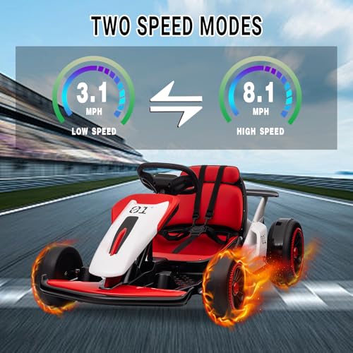 Electric Drift Kart for Kids, 24V, 2x200W Motor, Ages 6+ C51228