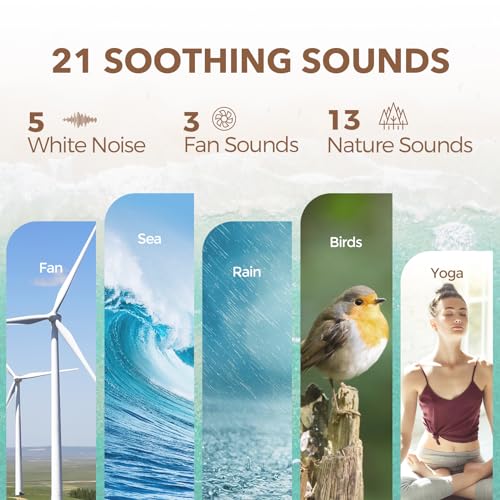 White Noise Sound Machine Alarm Clock with Bluetooth Speaker Q9962