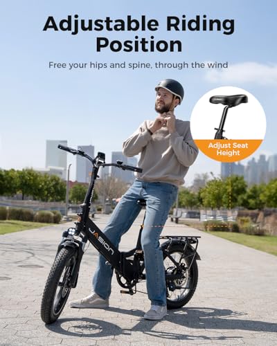 Folding Electric Bike for Adults, 1200W Peak Motor, 28MPH Max Speed, 48V 10AH Removable Battery, 20" Fat Tire M840673