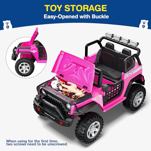 12V Kids Electric Ride On Car with Remote Control, 4-Wheel Suspension, Bluetooth Speaker P8629