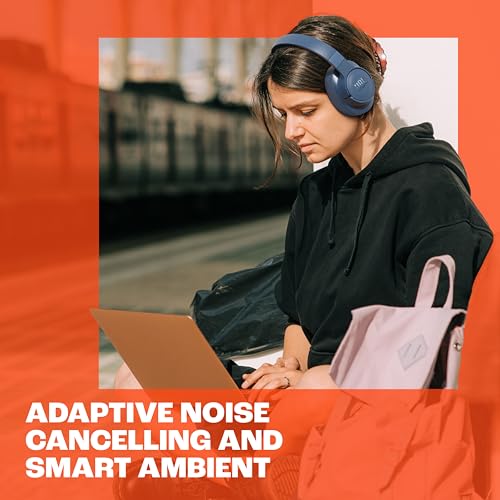 Wireless Over-Ear Headphones with Active Noise Cancelling, Bluetooth 5.3, 70H Battery Life, Foldable Design V24509