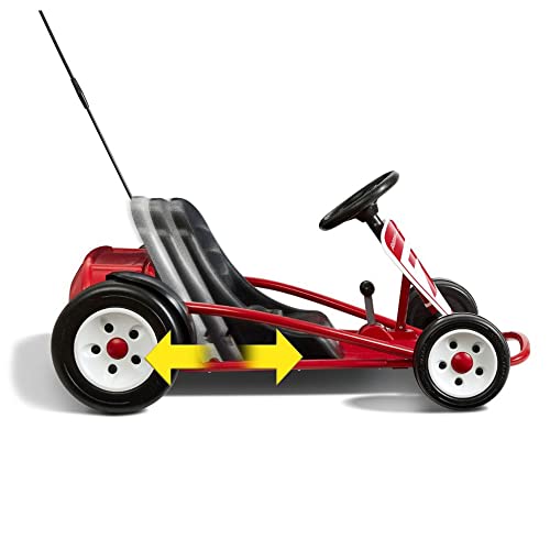 Kids Electric Go-Kart with Adjustable Seat, Rubber Wheels B5495
