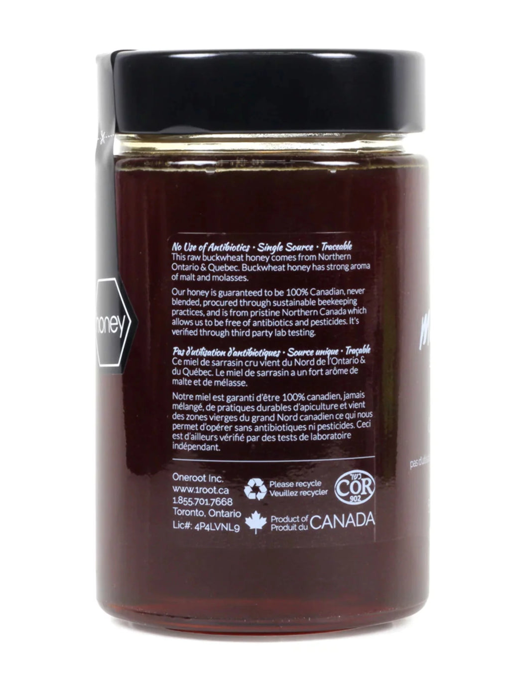 Raw Buckwheat Honey 3-Pack, 500g Each, Unpasteurized V8528
